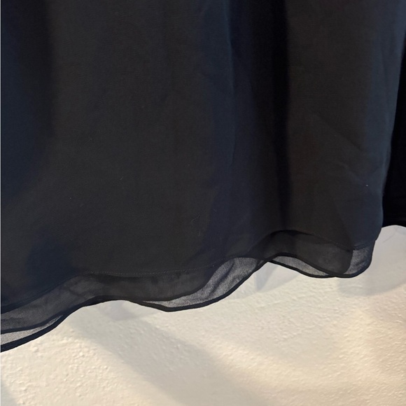 Banana Republic Black Mini Zip Front Dress size 12 - Picture 5 of 10